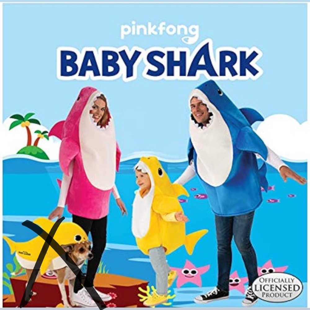 Pinkfong Baby Shark Character Costume Set